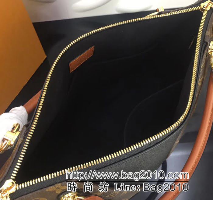 路易威登LV頂級原單 M43951牛皮V形V Tote MM手提肩背包 YDH2164
